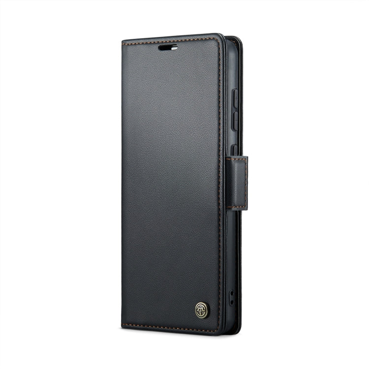 For Xiaomi Poco X6 Pro 5G/Redmi K70E 5G CaseMe 023 Butterfly Buckle Litchi Texture RFID Anti-theft Leather Phone Case(Black)