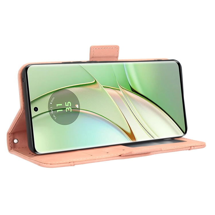 For Motorola Edge 40 Skin Feel Calf Texture Card Slots Leather Phone Case(Pink) - Motorola Cases by PMC TechLife | Online Shopping South Africa | PMC TechLife | Buy Now Pay Later Mobicred