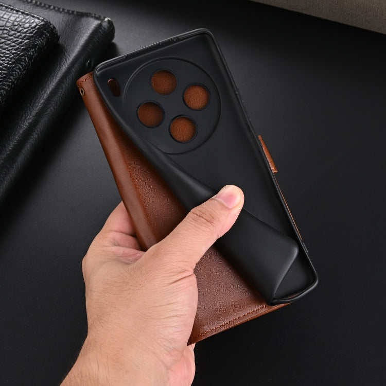 For vivo X100 5G AZNS Sheepskin Texture Flip Leather Phone Case(Black)