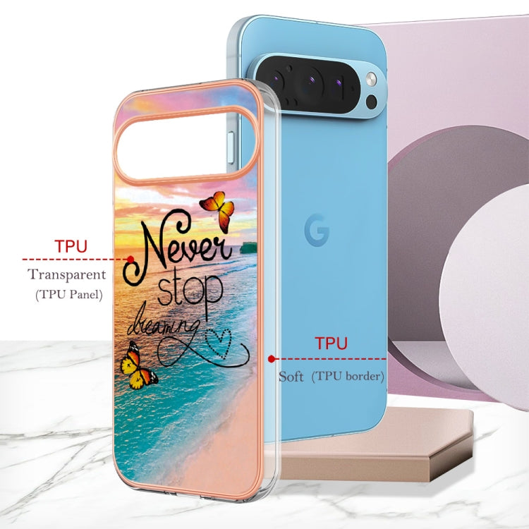 For Google Pixel 9 / 9 Pro Electroplating IMD TPU Phone Case(Dream Butterfly) - Google Cases by PMC TechLife | Online Shopping South Africa | PMC TechLife | Buy Now Pay Later Mobicred