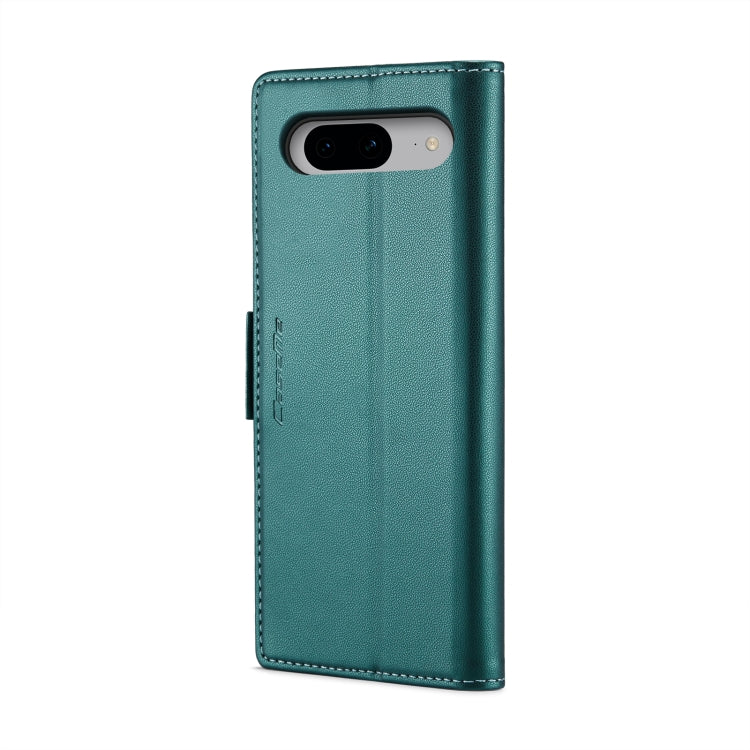 For Google Pixel 8 CaseMe 023 Butterfly Buckle Litchi Texture RFID Anti-theft Leather Phone Case(Pearly Blue)