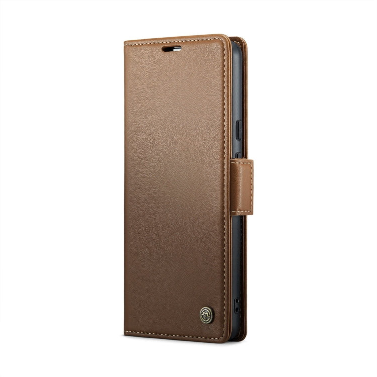For Google Pixel 9 Pro XL CaseMe 023 Butterfly Buckle Litchi Texture RFID Anti-theft Leather Phone Case(Brown)