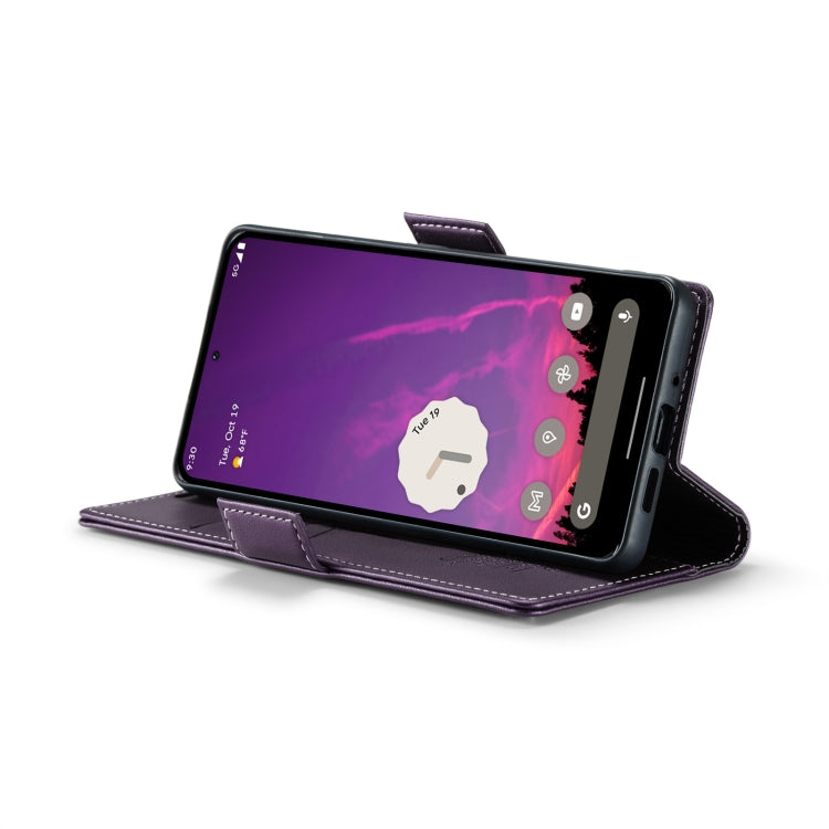For Google Pixel 9 Pro XL CaseMe 023 Butterfly Buckle Litchi Texture RFID Anti-theft Leather Phone Case(Pearly Purple)