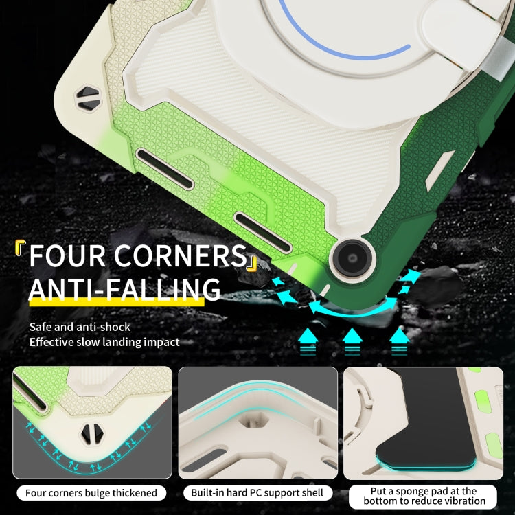 For Huawei MatePad SE 10.4 2023 Armor Contrast Color Silicone + PC Tablet Case(Colorful Green) - Huawei by PMC TechLife | Online Shopping South Africa | PMC TechLife | Buy Now Pay Later Mobicred