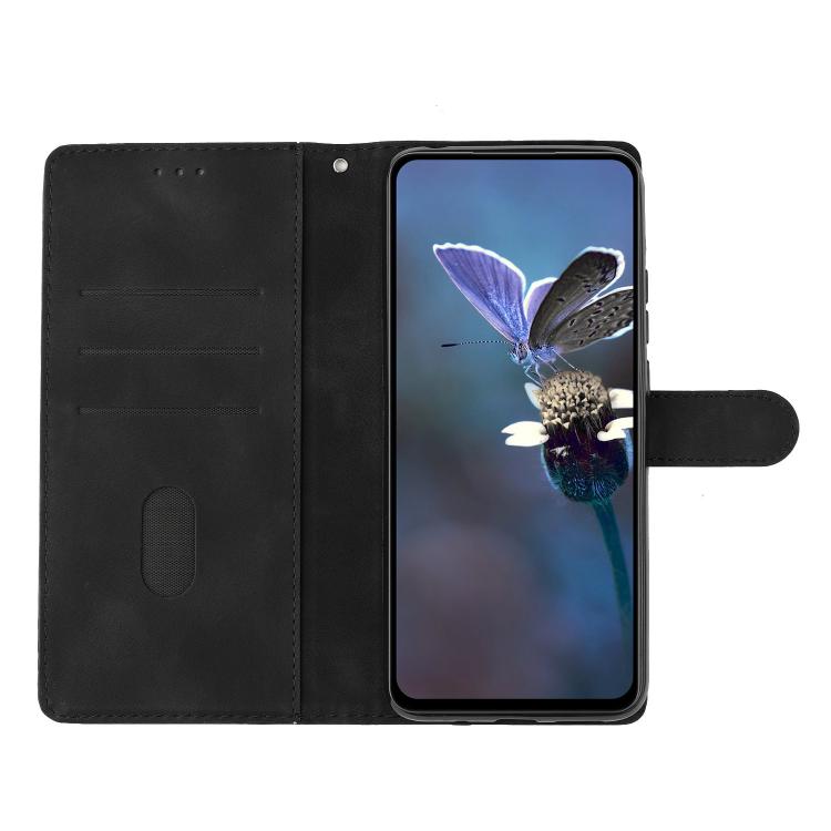 For iPhone 16e Flower Butterfly Embossing Pattern Leather Phone Case(Black)