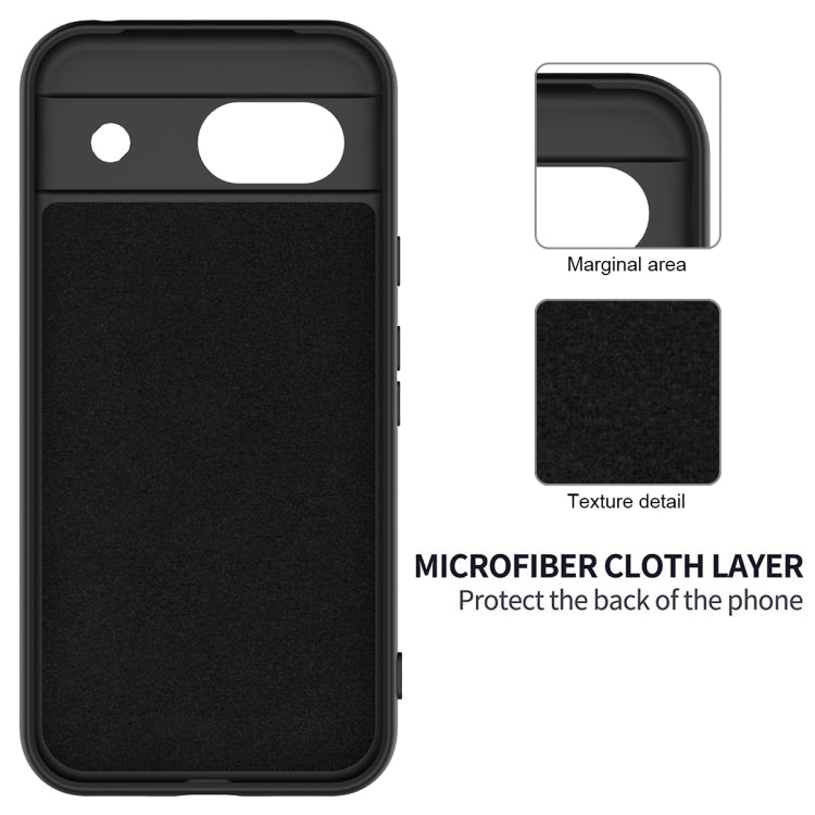 For Google Pixel 8a Pure Color Liquid Silicone Shockproof Phone Case(Black) - free shipping - PMC TechLife - Order now!