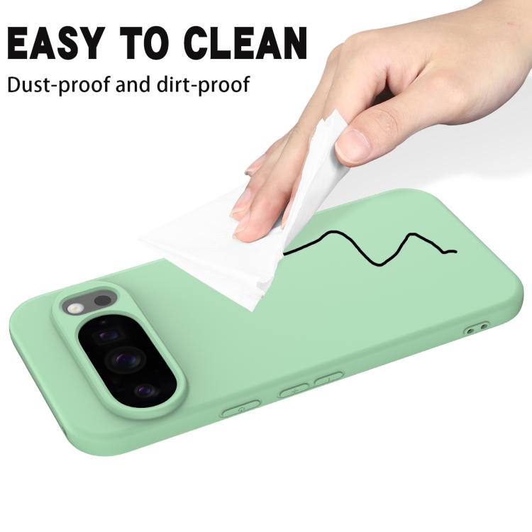 For Google Pixel 10 Pro Pure Color Liquid Silicone Shockproof Phone Case(Green) - free shipping - PMC TechLife - Order now!