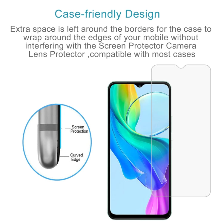For vivo Y18e / Y18 / Y28 4G 50pcs 0.26mm 9H 2.5D Tempered Glass Film