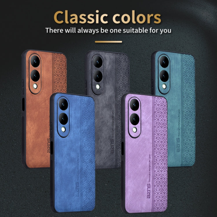 For vivo Y17S AZNS 3D Embossed Skin Feel Phone Case(Dark Green) - free shipping - PMC TechLife - Order now!