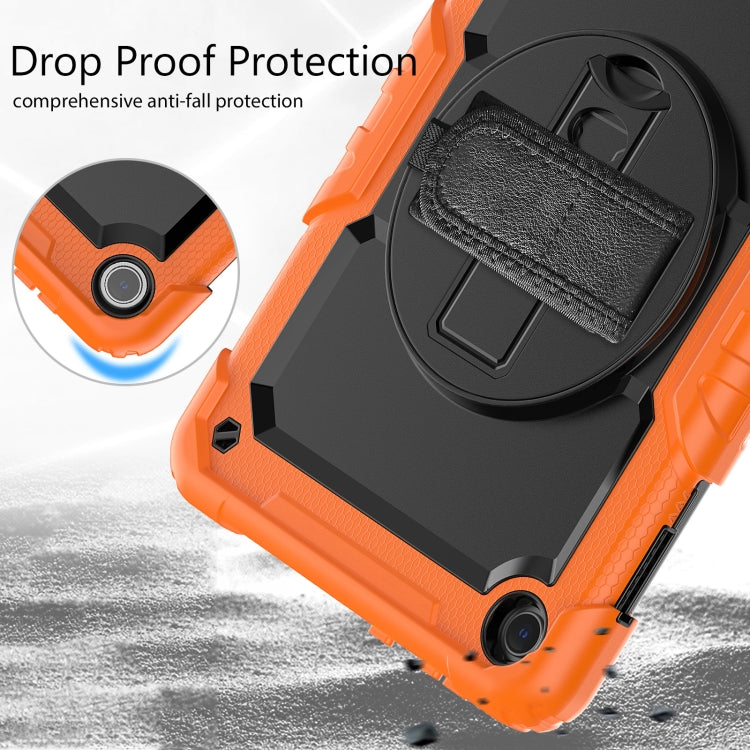 For Lenovo Tab M10 10.1 Gen 3rd Silicone Hybrid PC Tablet Case with Shoulder Strap(Orange) - free shipping - PMC TechLife - Order now!