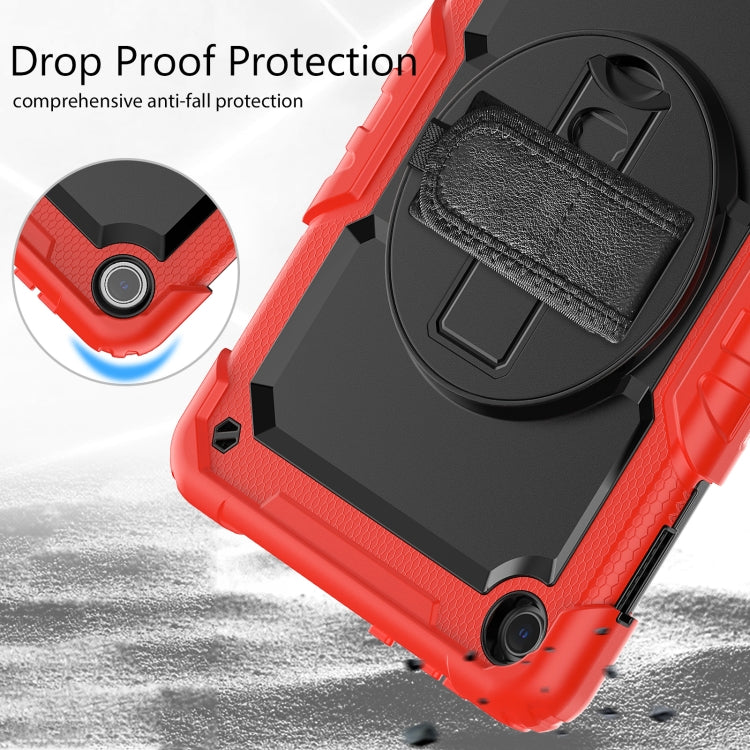 For Lenovo Tab M10 10.1 Gen 3rd Silicone Hybrid PC Tablet Case with Shoulder Strap(Red) - Lenovo by PMC TechLife | Online Shopping South Africa | PMC TechLife | Buy Now Pay Later Mobicred