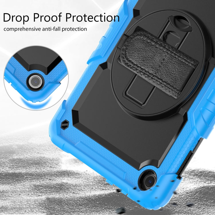 For Lenovo Tab M10 10.1 Gen 3rd Silicone Hybrid PC Tablet Case with Shoulder Strap(Light Blue) - Lenovo by PMC TechLife | Online Shopping South Africa | PMC TechLife | Buy Now Pay Later Mobicred