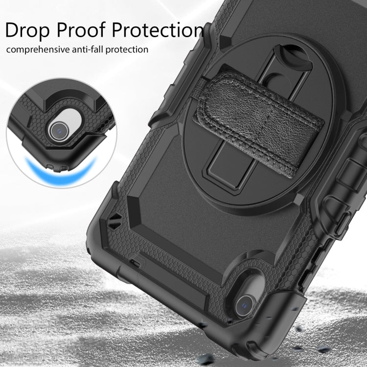 For Lenovo Tab M8 HD 2020/2019 Silicone Hybrid PC Tablet Case with Shoulder Strap(Black) - Lenovo by PMC TechLife | Online Shopping South Africa | PMC TechLife | Buy Now Pay Later Mobicred