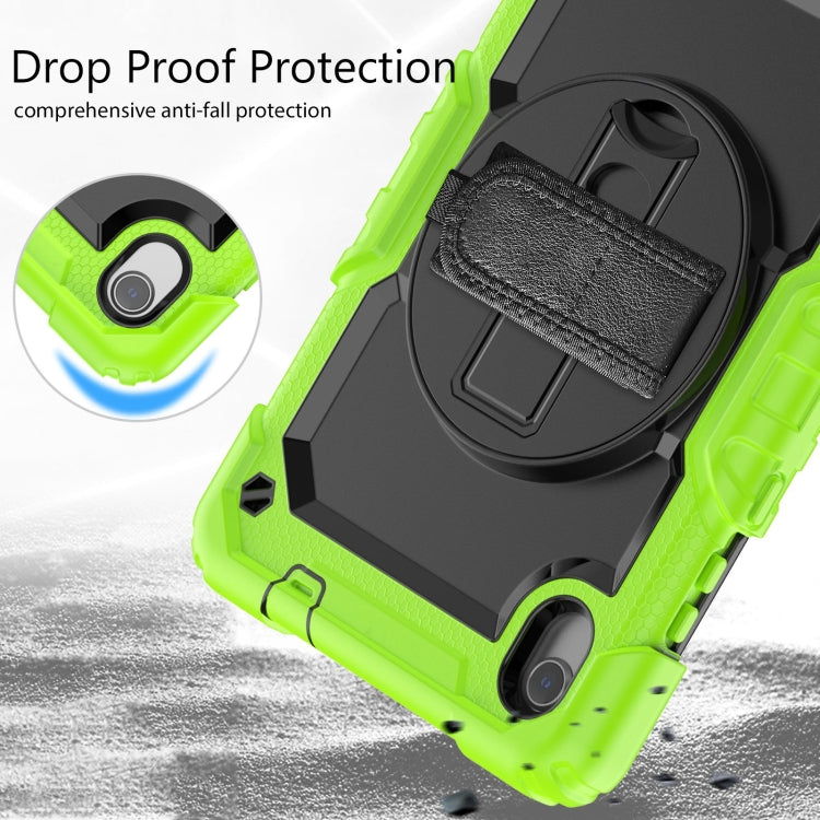 For Lenovo Tab M8 HD 2020/2019 Silicone Hybrid PC Tablet Case with Shoulder Strap(Yellow Green) - free shipping - PMC TechLife - Order now!
