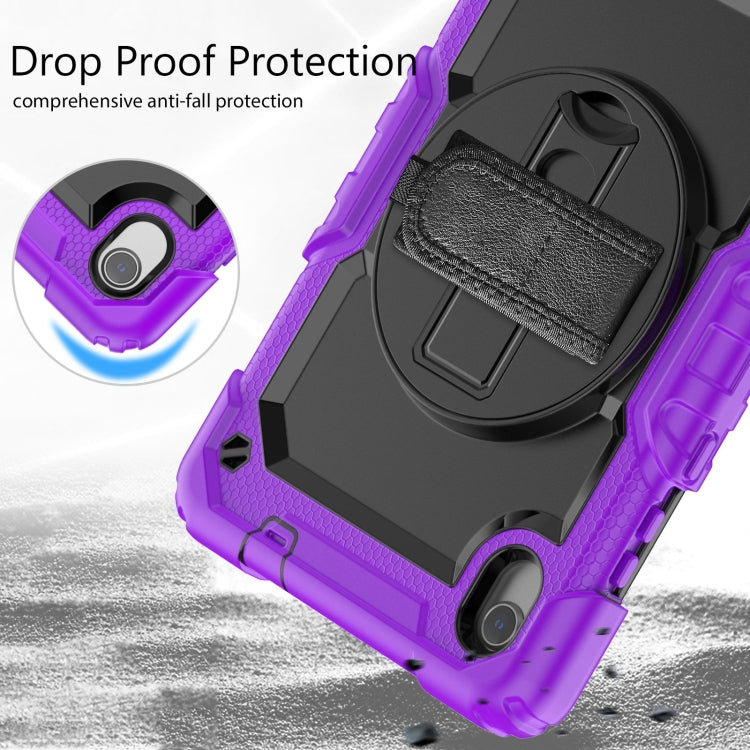 For Lenovo Tab M8 HD 2020/2019 Silicone Hybrid PC Tablet Case with Shoulder Strap(Purple) - Lenovo by PMC TechLife | Online Shopping South Africa | PMC TechLife | Buy Now Pay Later Mobicred