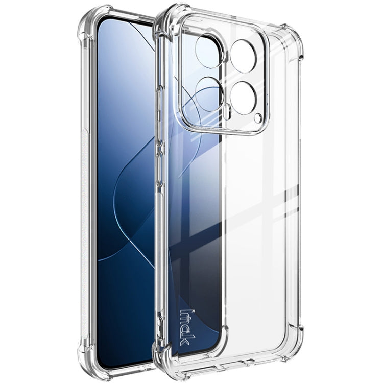 For Xiaomi 14 5G imak Shockproof Airbag TPU Phone Case(Transparent)