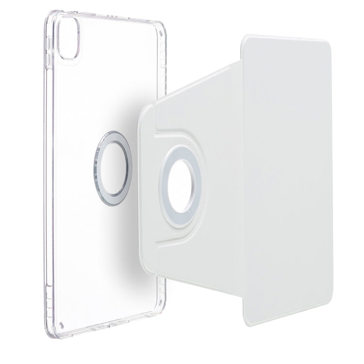 For iPad Air 11 2024 Magnetic Split Leather Smart Tablet Case(White)