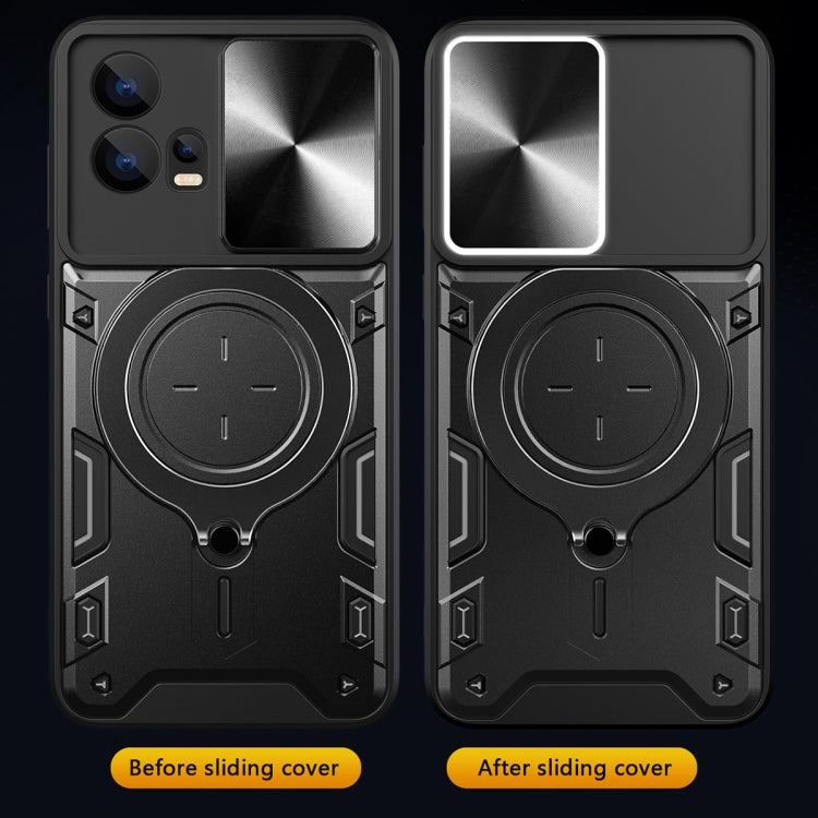 For Motorola Edge 30 Fusion CD Texture Sliding Camshield Magnetic Holder Phone Case(Purple) - free shipping - PMC TechLife - Order now!