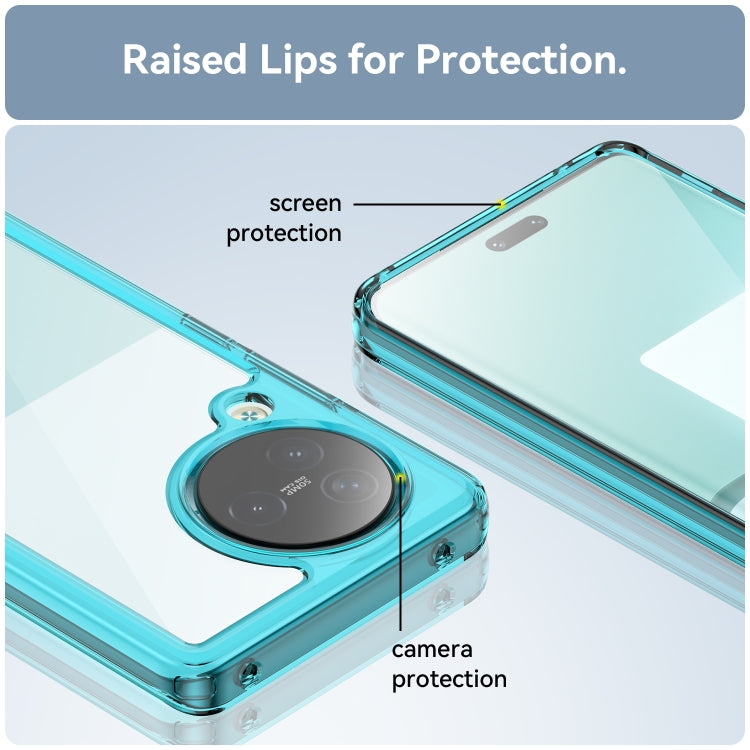 For Xiaomi Civi 3 Colorful Series Acrylic Hybrid TPU Phone Case(Transparent Blue) - free shipping - PMC TechLife - Order now!