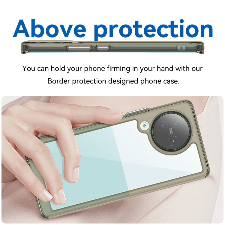 For Xiaomi Civi 3 Colorful Series Acrylic Hybrid TPU Phone Case(Transparent Grey)