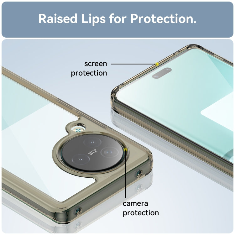 For Xiaomi Civi 3 Colorful Series Acrylic Hybrid TPU Phone Case(Transparent Grey)