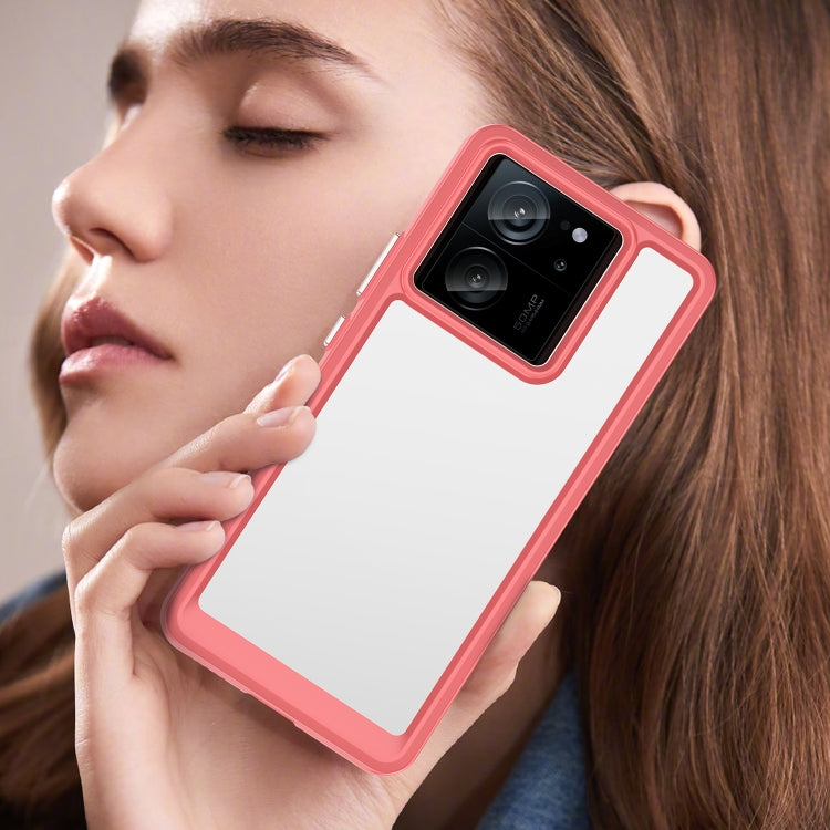 For Xiaomi Redmi K60 Ultra Colorful Series Acrylic Hybrid TPU Phone Case(Red) - Redmi K60 Ultra Cases by PMC TechLife | Online Shopping South Africa | PMC TechLife | Buy Now Pay Later Mobicred