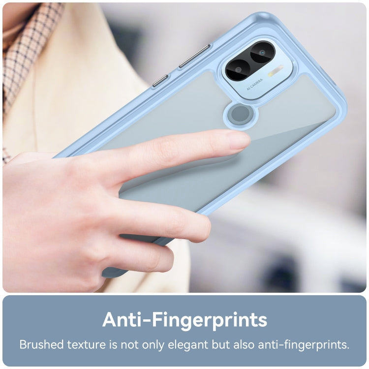For Xiaomi Poco C50 Colorful Series Acrylic Hybrid TPU Phone Case(Blue)