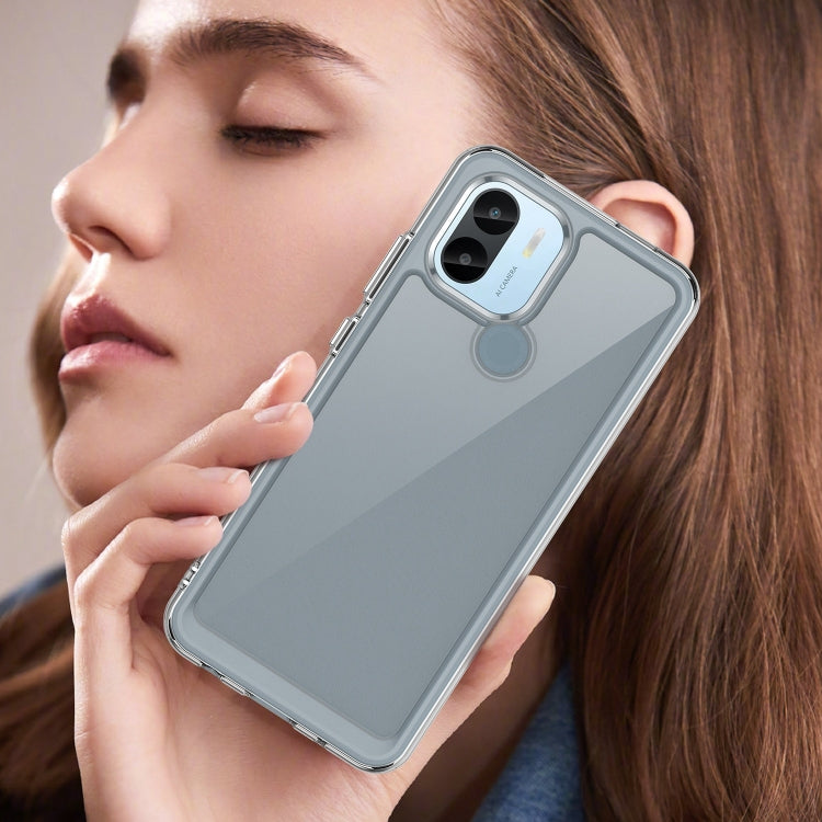 For Xiaomi Redmi A1+ Colorful Series Acrylic Hybrid TPU Phone Case(Transparent)