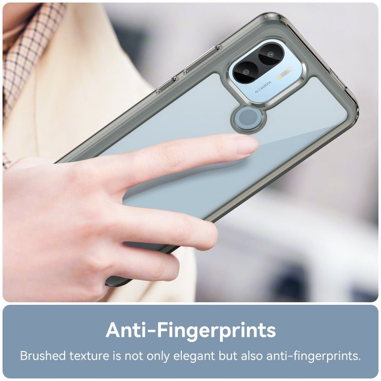 For Xiaomi Redmi A1+ Colorful Series Acrylic Hybrid TPU Phone Case(Transparent Grey)
