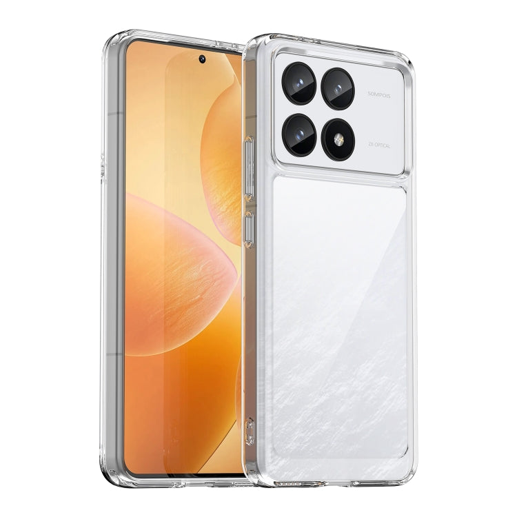 For Xiaomi Redmi K70 Colorful Series Acrylic Hybrid TPU Phone Case(Transparent)