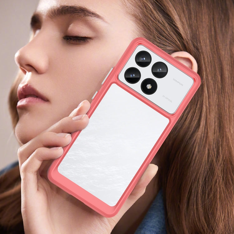 For Xiaomi Redmi K70 Pro Colorful Series Acrylic Hybrid TPU Phone Case(Red) - Xiaomi Cases by PMC TechLife | Online Shopping South Africa | PMC TechLife | Buy Now Pay Later Mobicred