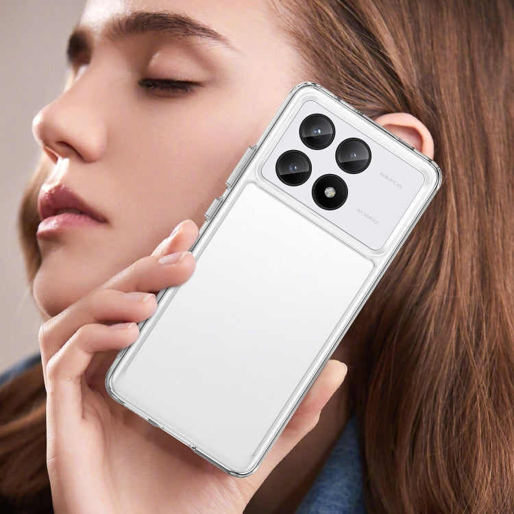 For Xiaomi Redmi K70E Colorful Series Acrylic Hybrid TPU Phone Case(Transparent) - K70E Cases by PMC TechLife | Online Shopping South Africa | PMC TechLife