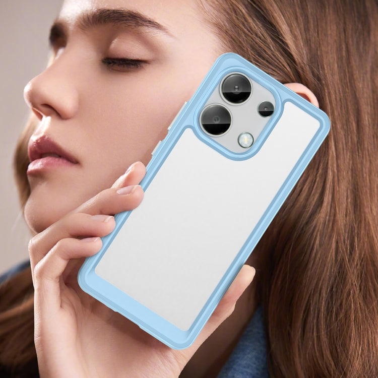 For Xiaomi Redmi Note 13 4G Global Colorful Series Acrylic Hybrid TPU Phone Case(Blue) - Note 13 Cases by PMC TechLife | Online Shopping South Africa | PMC TechLife | Buy Now Pay Later Mobicred