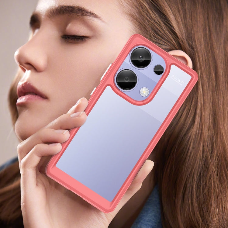 For Redmi Note 13 Pro 4G Global Colorful Series Acrylic Hybrid TPU Phone Case(Red) - Xiaomi Cases by PMC TechLife | Online Shopping South Africa | PMC TechLife | Buy Now Pay Later Mobicred