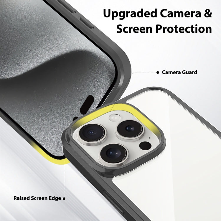 For iPhone 16 Pro Scratchproof Acrylic TPU Phone Case(Black) - iPhone 16 Pro Cases by PMC TechLife | Online Shopping South Africa | PMC TechLife | Buy Now Pay Later Mobicred