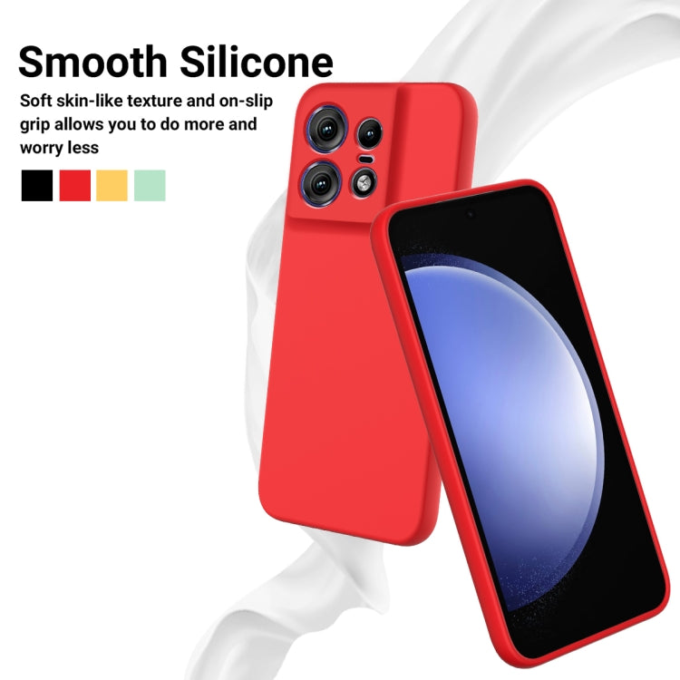 For Motorola Edge 50 Pro Solid Color Liquid Silicone Dropproof Full Coverage Phone Case(Red) - Motorola Cases by PMC Jewellery | Online Shopping South Africa | PMC Jewellery | Buy Now Pay Later Mobicred