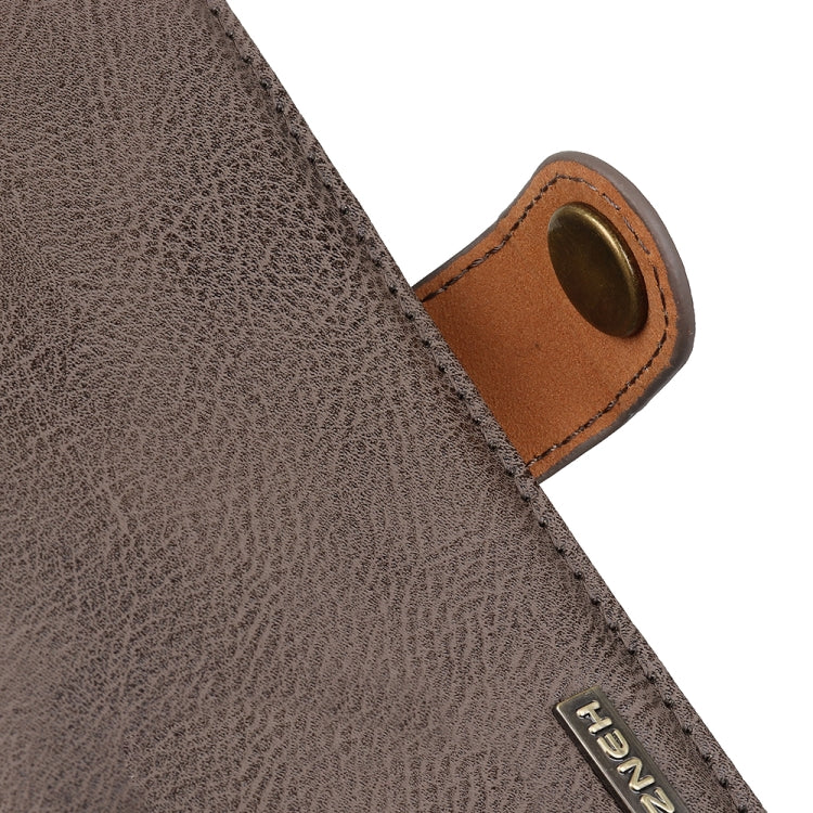 For OPPO Reno11 5G Global KHAZNEH Cowhide Texture Flip Leather Phone Case(Khaki) - Reno11 Cases by PMC TechLife | Online Shopping South Africa | PMC TechLife | Buy Now Pay Later Mobicred