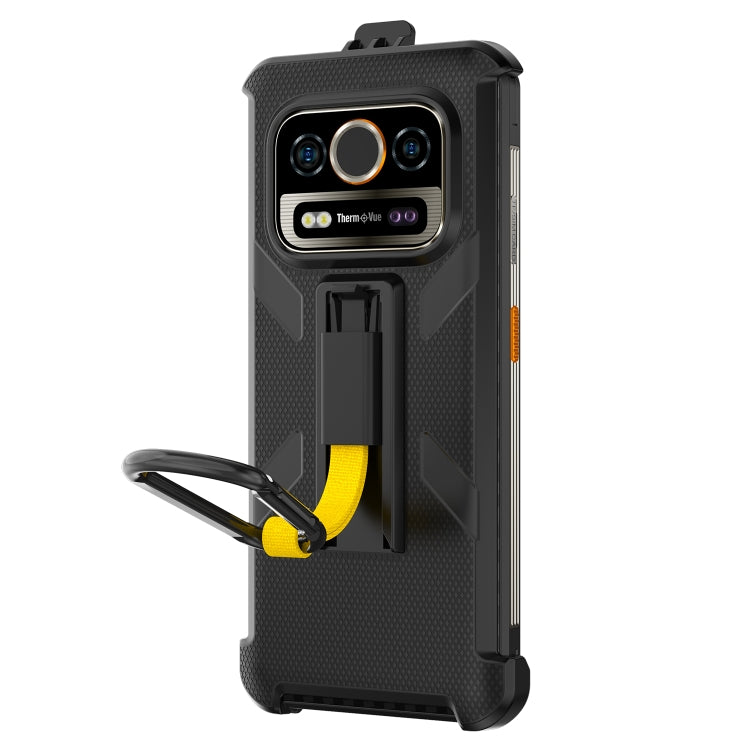 For Ulefone Armor 25T / 25T Pro Ulefone Back Clip Phone Case with Carabiner(Black)