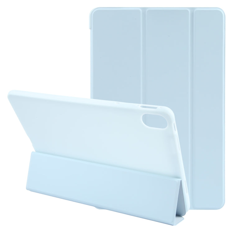 For Huawei MatePad 11 2023 GEBEI 3-folding Holder Shockproof Flip Leather Tablet Case(Sky Blue) - free shipping - PMC Jewellery - Order now!