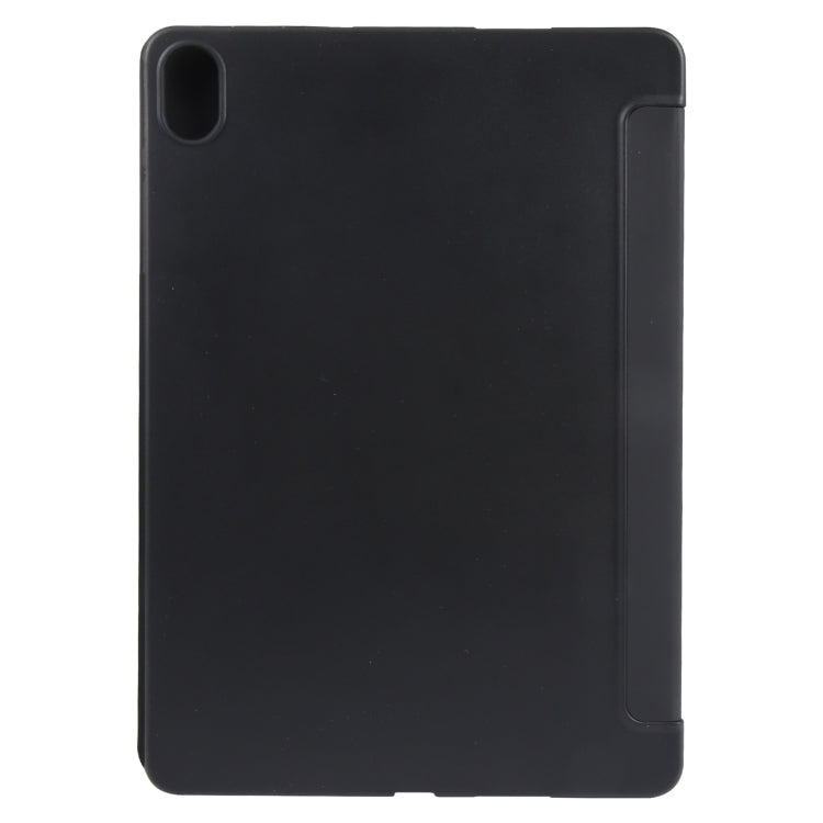 For Huawei MatePad Air 11.5 GEBEI 3-folding Holder Shockproof Flip Leather Tablet Case(Black)