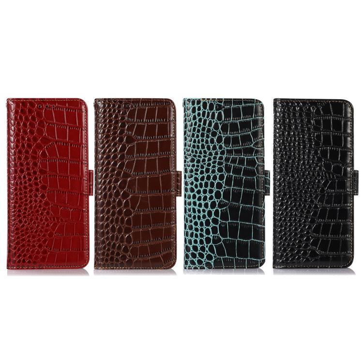 For iPhone 17 Pro Max Crocodile Top Layer Cowhide Leather Phone Case(Black) - free shipping - PMc TechLife - Order now!