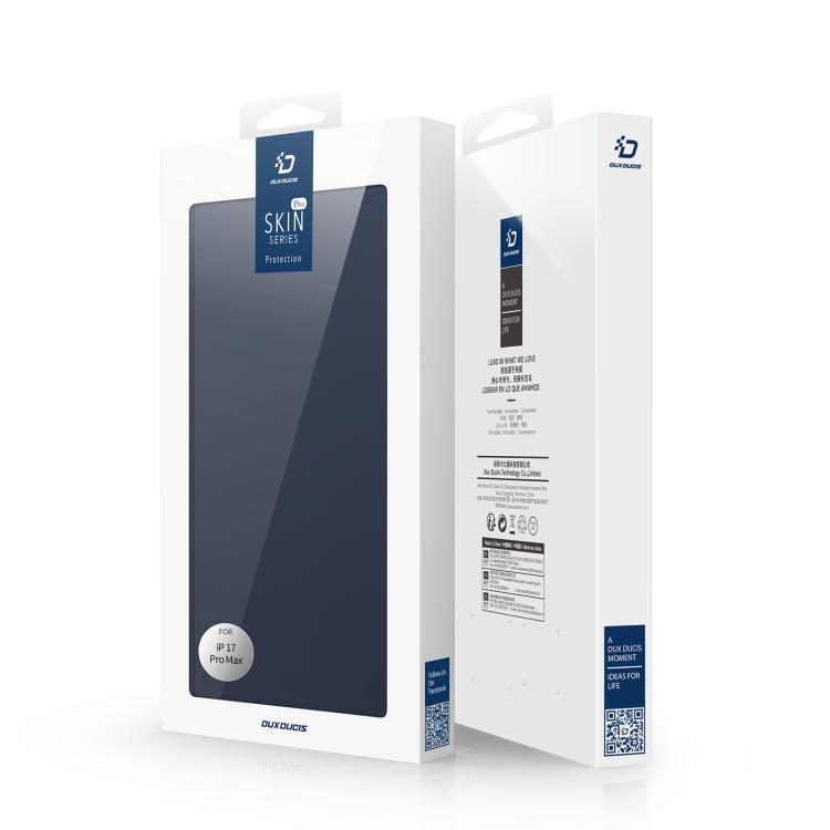 For iPhone 17 Pro Max DUX DUCIS Skin Pro Series Flip Leather Phone Case(Blue) - iPhone 17 Pro Max Cases by DUX DUCIS | Online Shopping South Africa | PMC TechLife | Buy Now Pay Later Mobicred