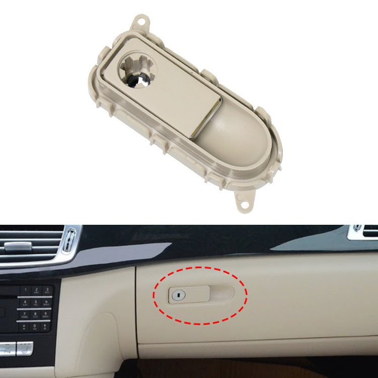 For Mercedes-Benz W218 / CLS300 / 320 / 350 / 400 Car Glove Box Handle Switch 21868000918T63(Mercerized Beige)