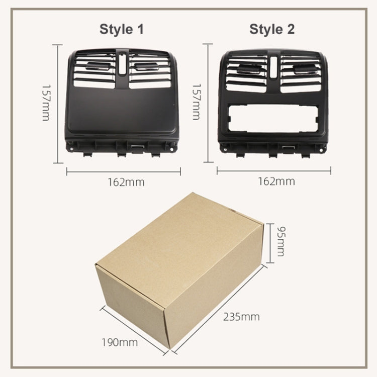 For Mercedes-Benz CLS W218 Car Rear Air Conditioner Air Outlet Panel 21883004541148, Style:High Version(Beige)