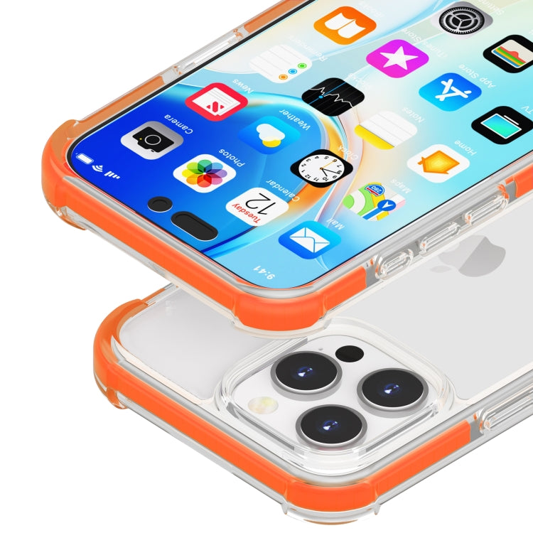 For iPhone 16 Pro Max Four-corner Shockproof TPU + Acrylic Phone Case(Orange) - iPhone 16 Pro Max Cases by PMC TechLife | Online Shopping South Africa | PMC TechLife | Buy Now Pay Later Mobicred