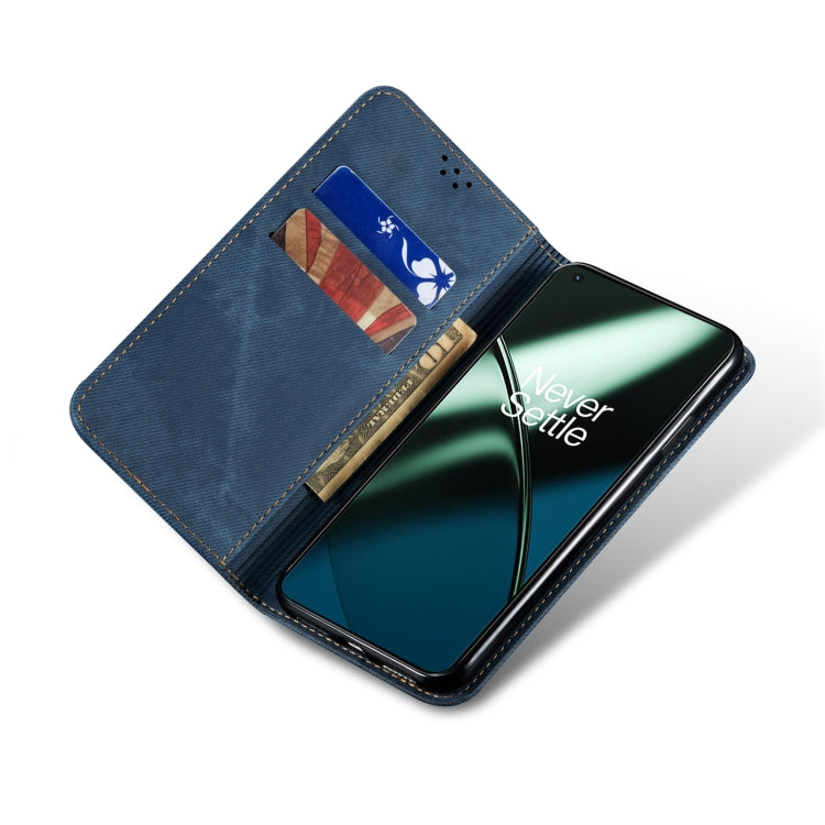 For Honor 90 Denim Texture Flip Leather Phone Case(Blue)