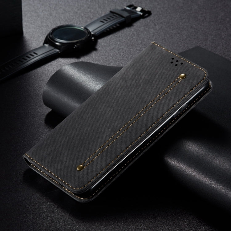 For Honor Play 8T 5G / X7b Denim Texture Flip Leather Phone Case(Black)