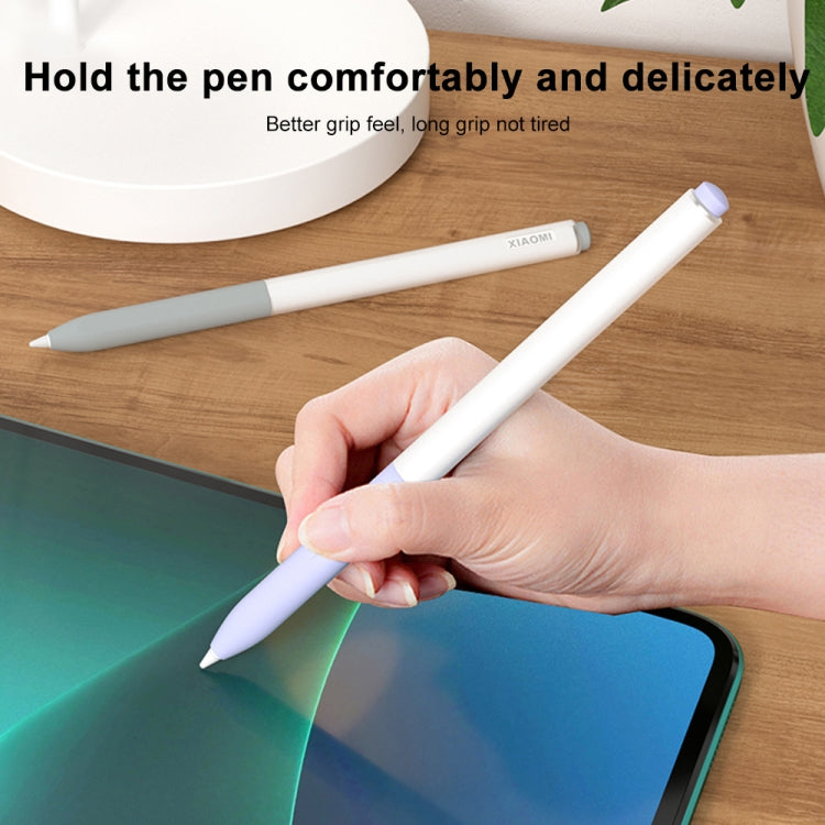 For Xiaomi Stylus Pen 2 Jelly Style Translucent Silicone Protective Pen Case(White)