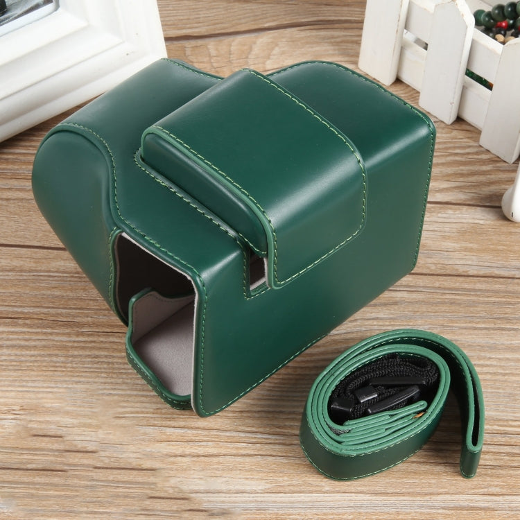 For Canon EOS R50 Full Body Magnetic Leather Camera Case Bag with Strap, Regular Edition(Green) - Leather Bag by PMC TechLife | Online Shopping South Africa | PMC TechLife | Buy Now Pay Later Mobicred