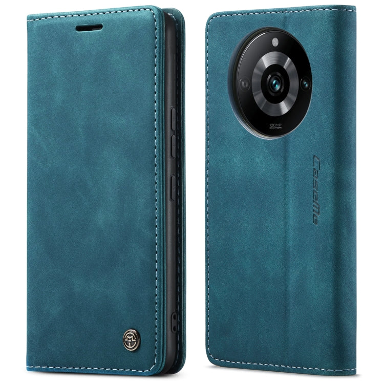 For Realme 11 Pro/Realme 11 Pro+ CaseMe 013 Multifunctional Horizontal Flip Leather Phone Case(Blue)